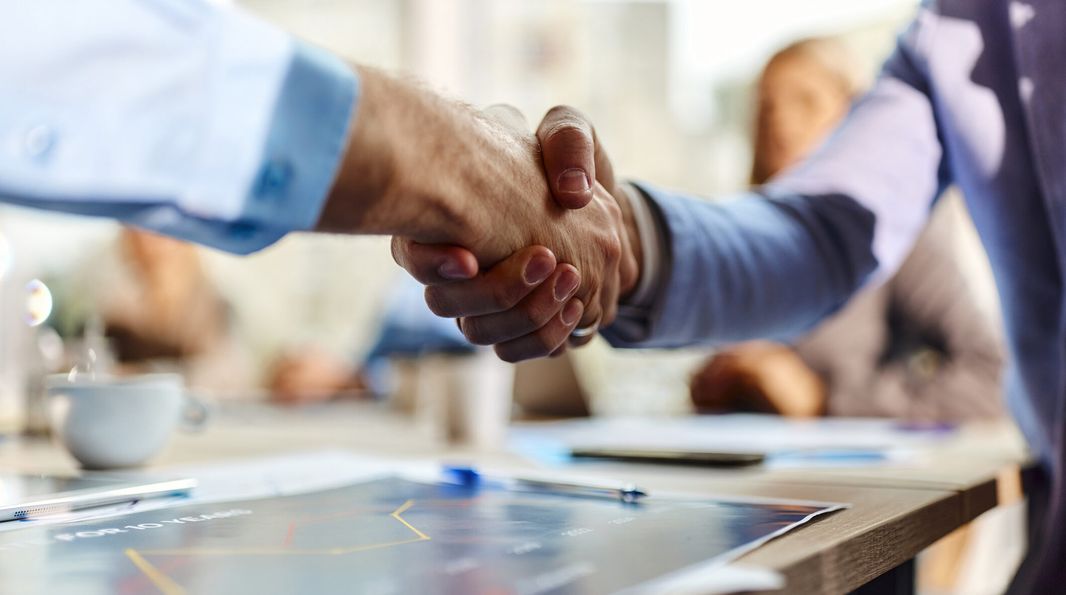 Successful agreement on a business meeting
